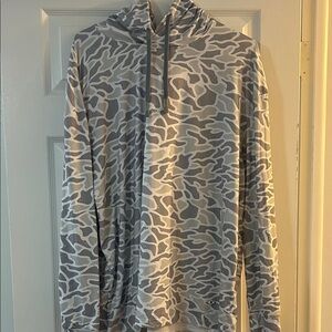 BURLEBO Gray Camo Hoodie XXL